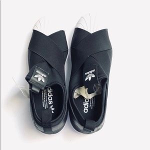 Adidas superstar slip on sneaker